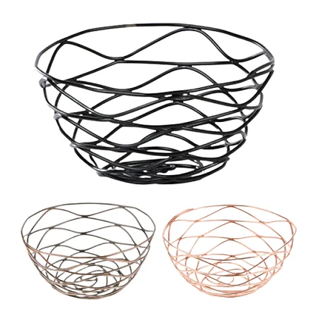 Metal Different Color Bread Basket With Prime Quality Customized Size And Shape Wire Storage Baskets