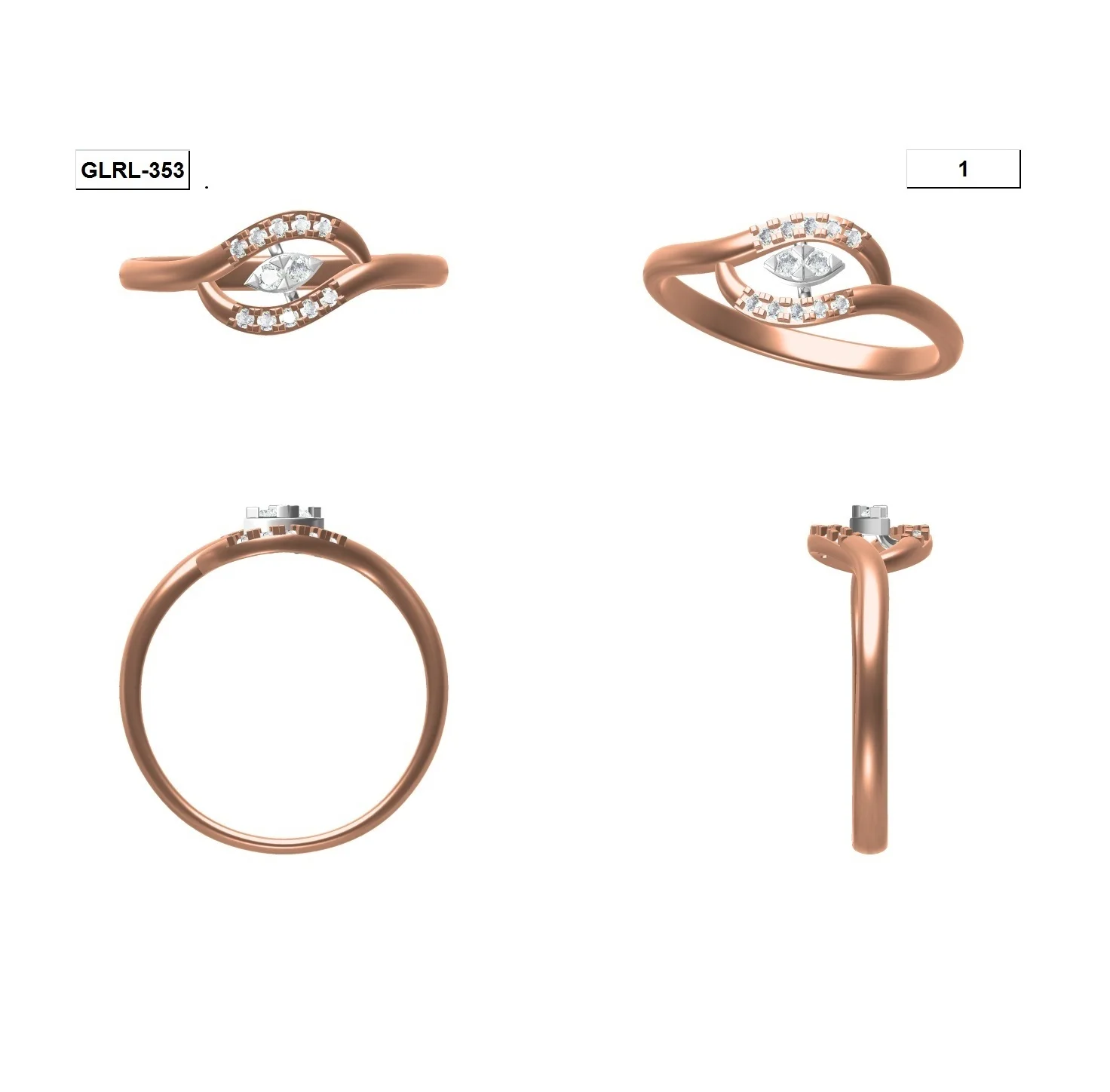 
Forever Love VVS Clarity Diamonds 18K Gold Titanium Ring From Popular Jewelry Wholesale Market(India,Dubai,Usa,Brazil,China) 