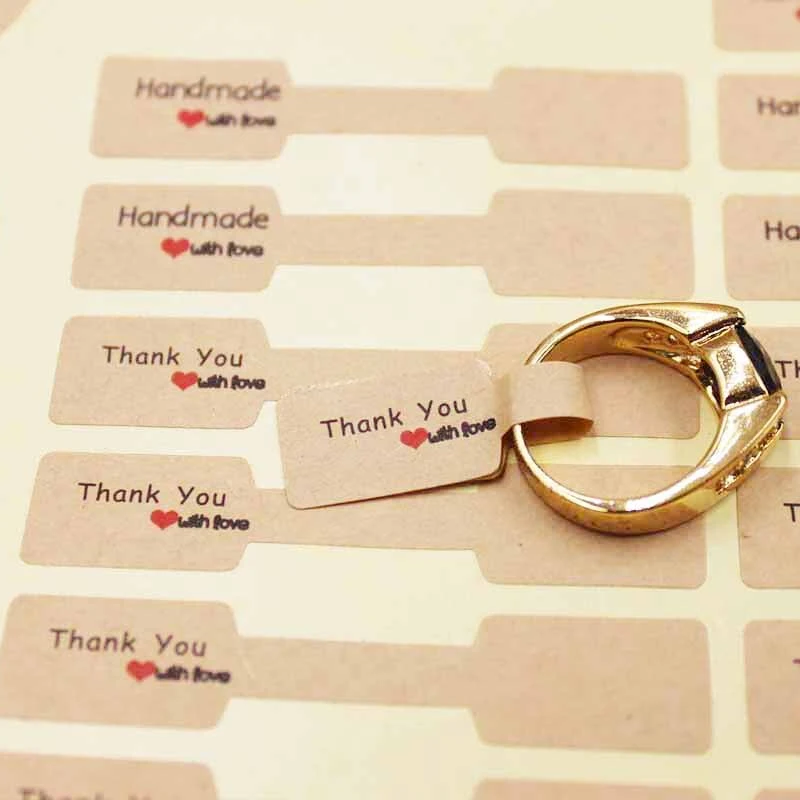 Jewelry Sticker Card Ring Label Hangtag