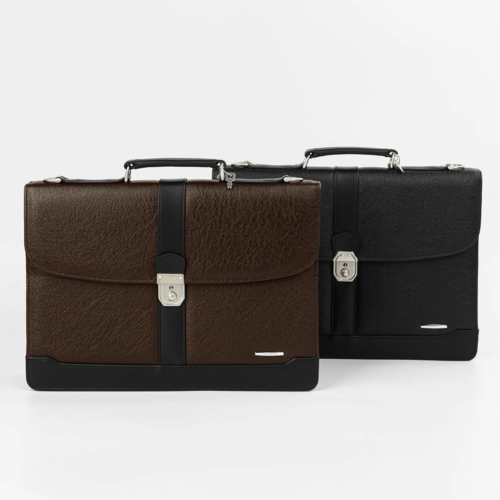 
Korea classic men briefcase with many detiails 