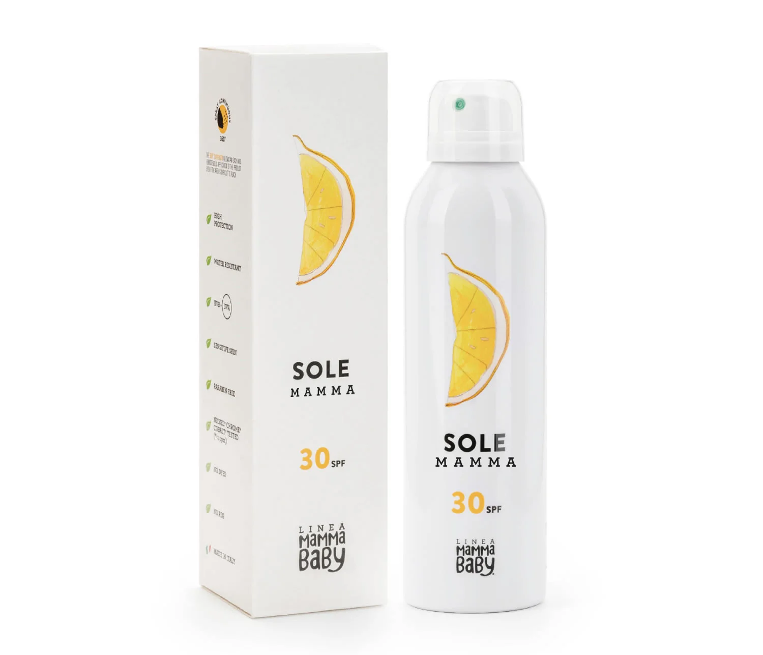 Top Quality Made in Italy Baby Sunscreen SPF 30 Sun Protection filters uva uvb bov eco reef