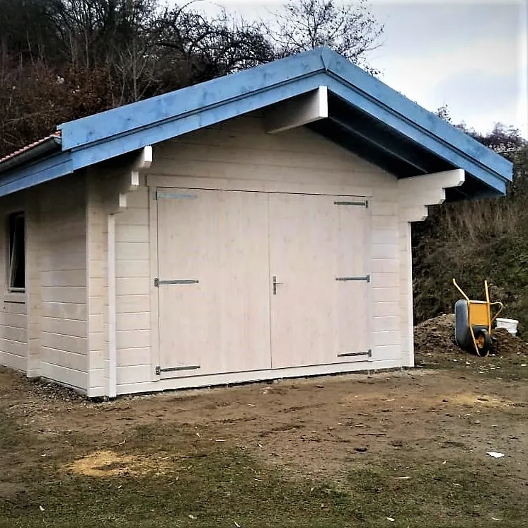 
prefabricated log cabin flat packed 