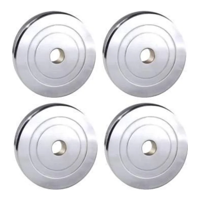 Steel Weight Plates or Dumbbells Weight Plates & Lifting Rod Combo for Exercise and Fitness