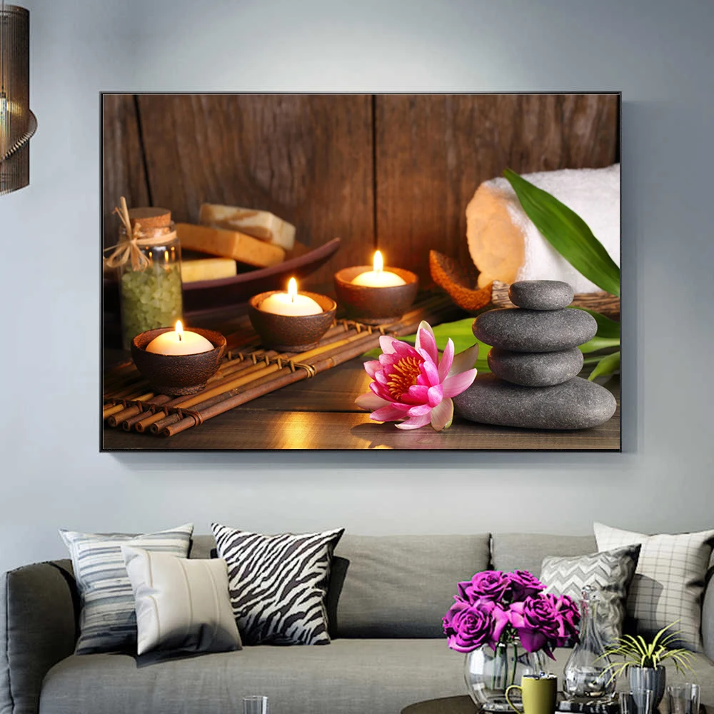 Modern Spa Massage Parlor Wall Art Pictures For Home Decor Cuadros Living Room Decoration Canvas