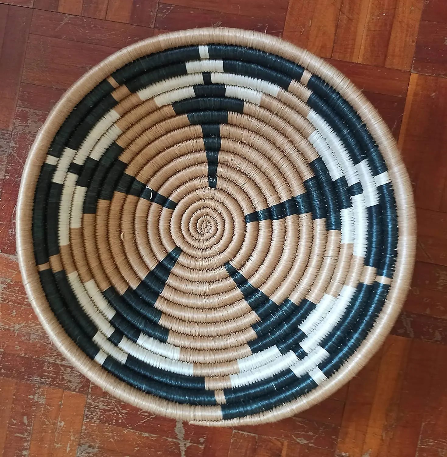 Настенная Корзина Декор плоский ротанговый Настенный декор африканская подвесная плетеная настенная корзина декоративная в стиле бохо уникальная