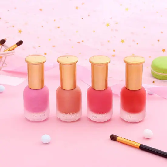 PREMIUM Gel Blush Makeup OEM/ODM Use on Cheeks Liquid Blush Palette Private Label Custom Logo Long Lasting 6 Colors BLUSHER