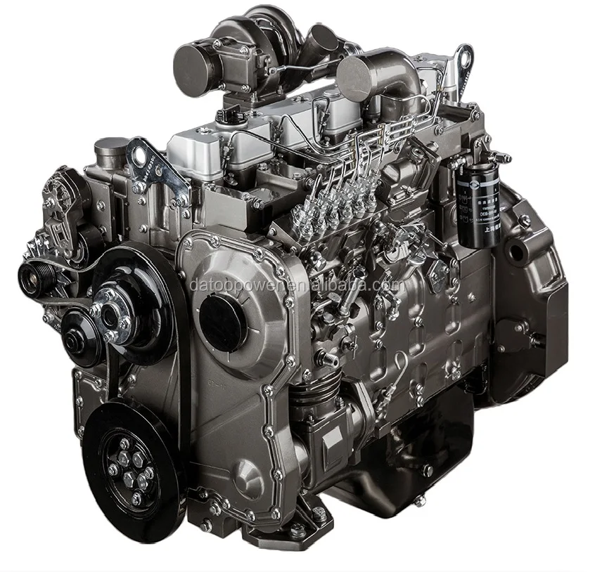 162kw 220hp 2200rpm C6121ZG50 Shanghai Dongfeng Diesel Engine cat c6121 engine for wheel loader