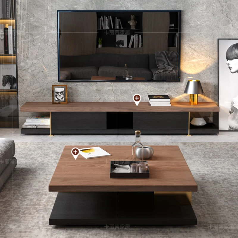 Nordic Luxury Tea Table Simple Modern Creative Square Tea Table Small Family Minimalist Coffee Table