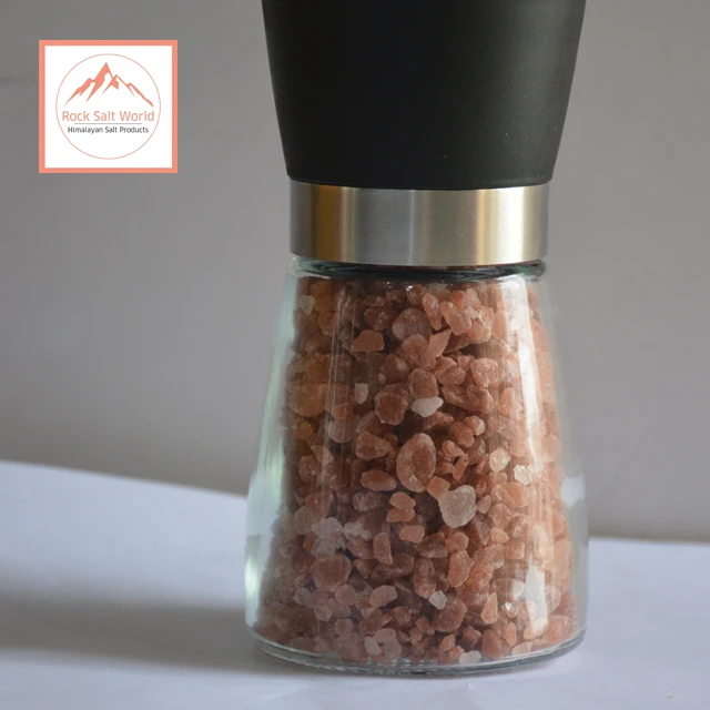 
Small Grinders with Dark Pink Natural Salt Grains Best Table salt Available in All Sizes Best Edible Pink Salt for BBQ 