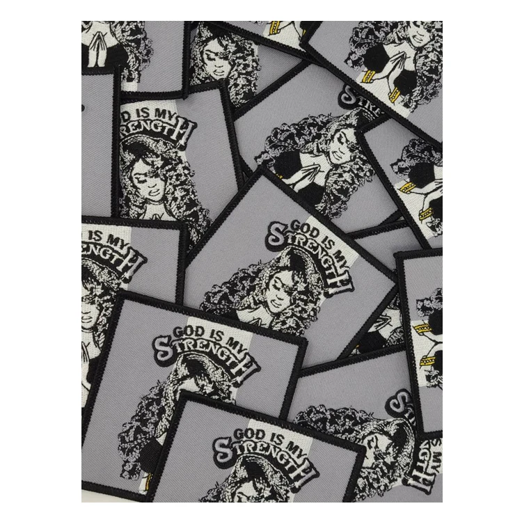 Нашивки с вышивкой «God is My Strength» для покупателей со всего мира