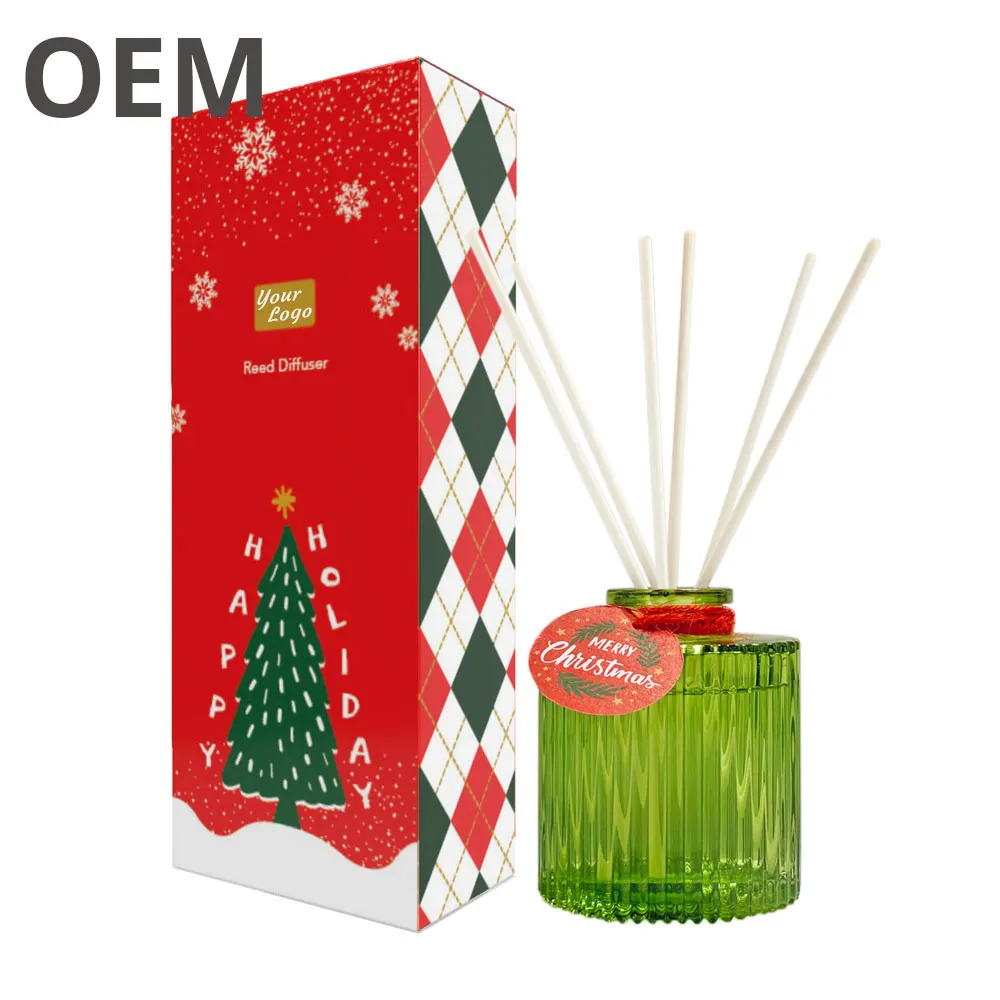 
OEM 100ml Decorative Glass Bottle Reed Diffuser 