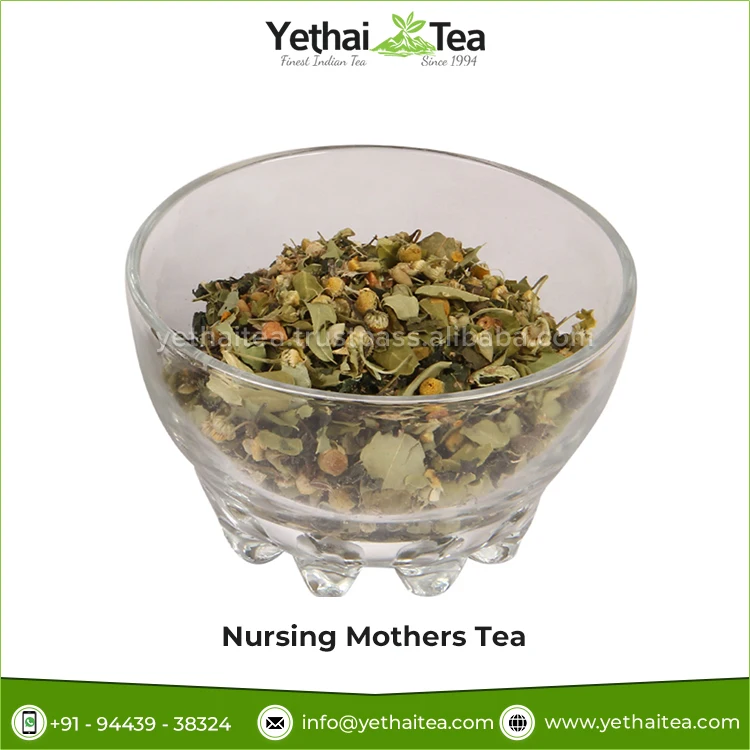 No Chemicals 100% Natural Garden Farm Fresh Blended Healthy Lactation Nursing Mothers Herbal Green Tea Loose Leaf Tea