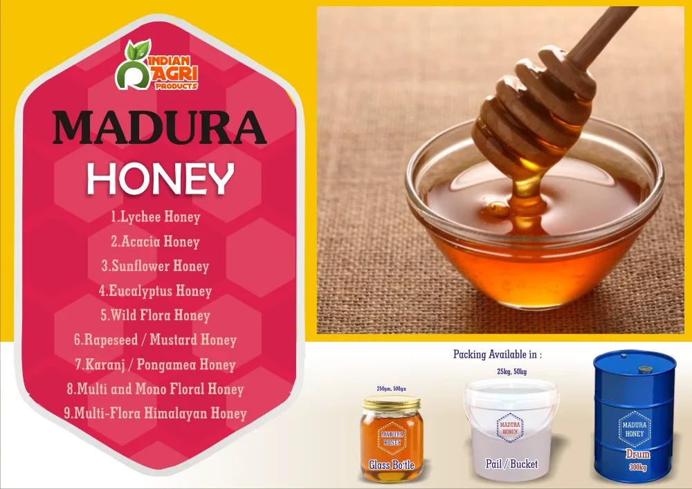 Eucalyptus honey supplier with 100% natural original honey with bulk and retail packing