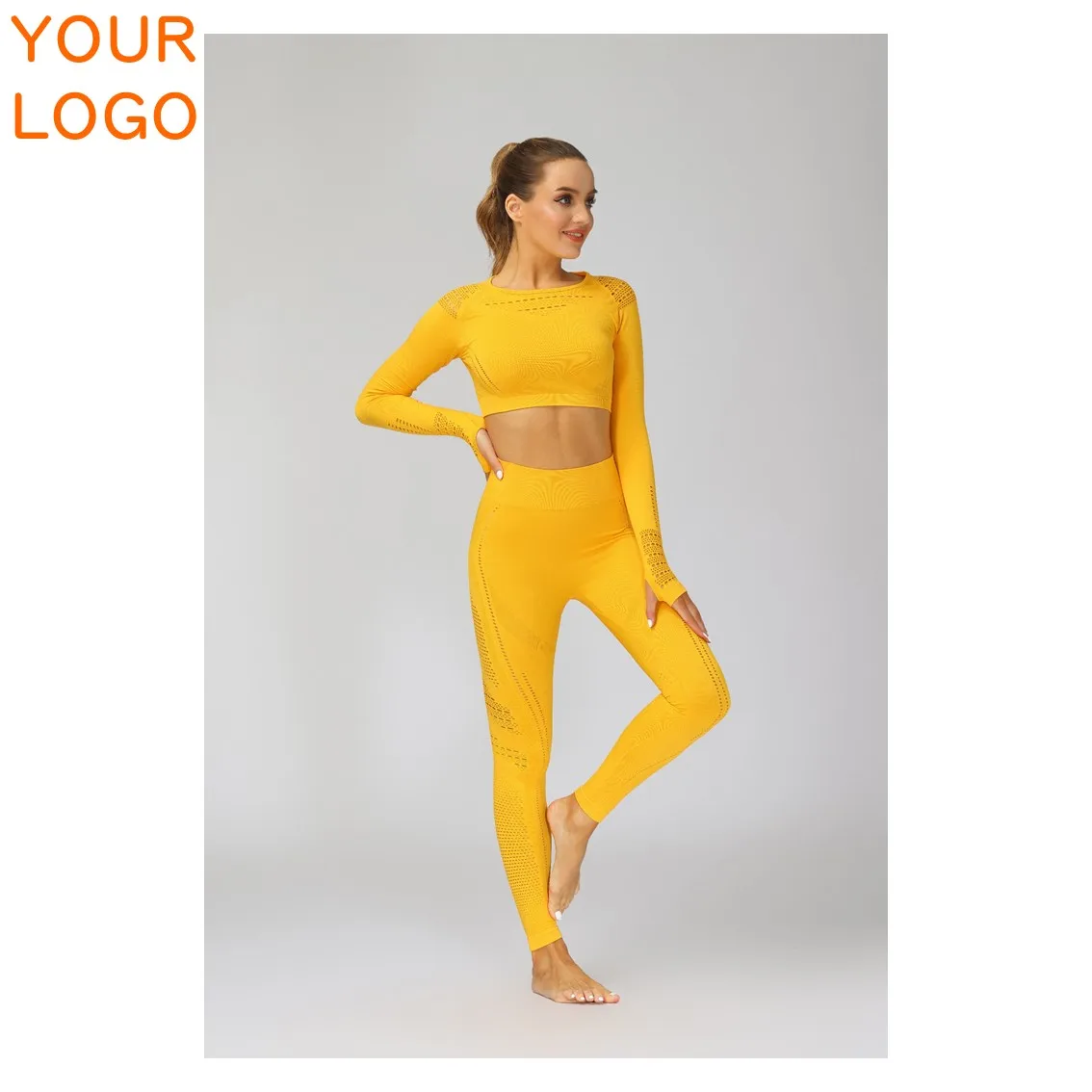 Бесшовный Набор для йоги большого размера