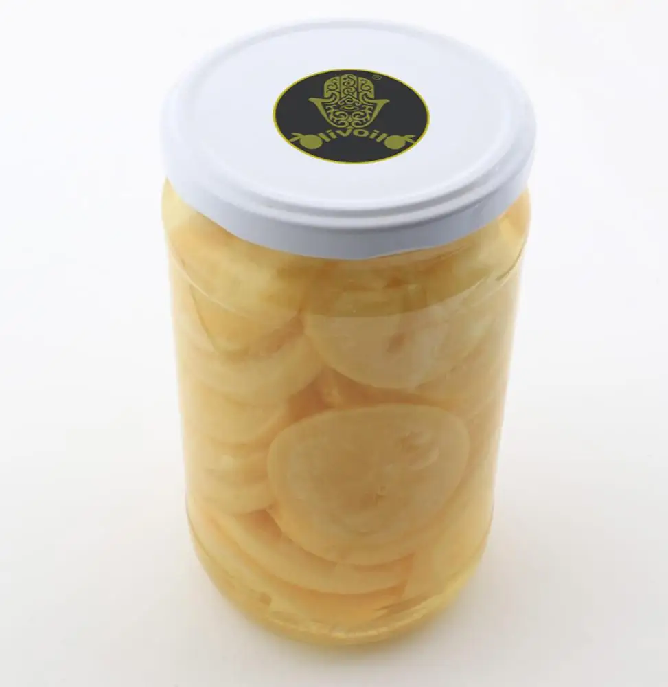 Sliced Lemon in 370 ml Glass cylindrical Jar. Best Quality