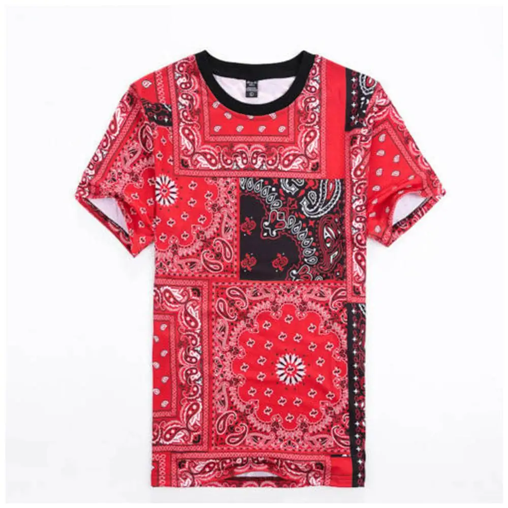 
Bandana t shirt cotton t shirt 3d t-shirt 