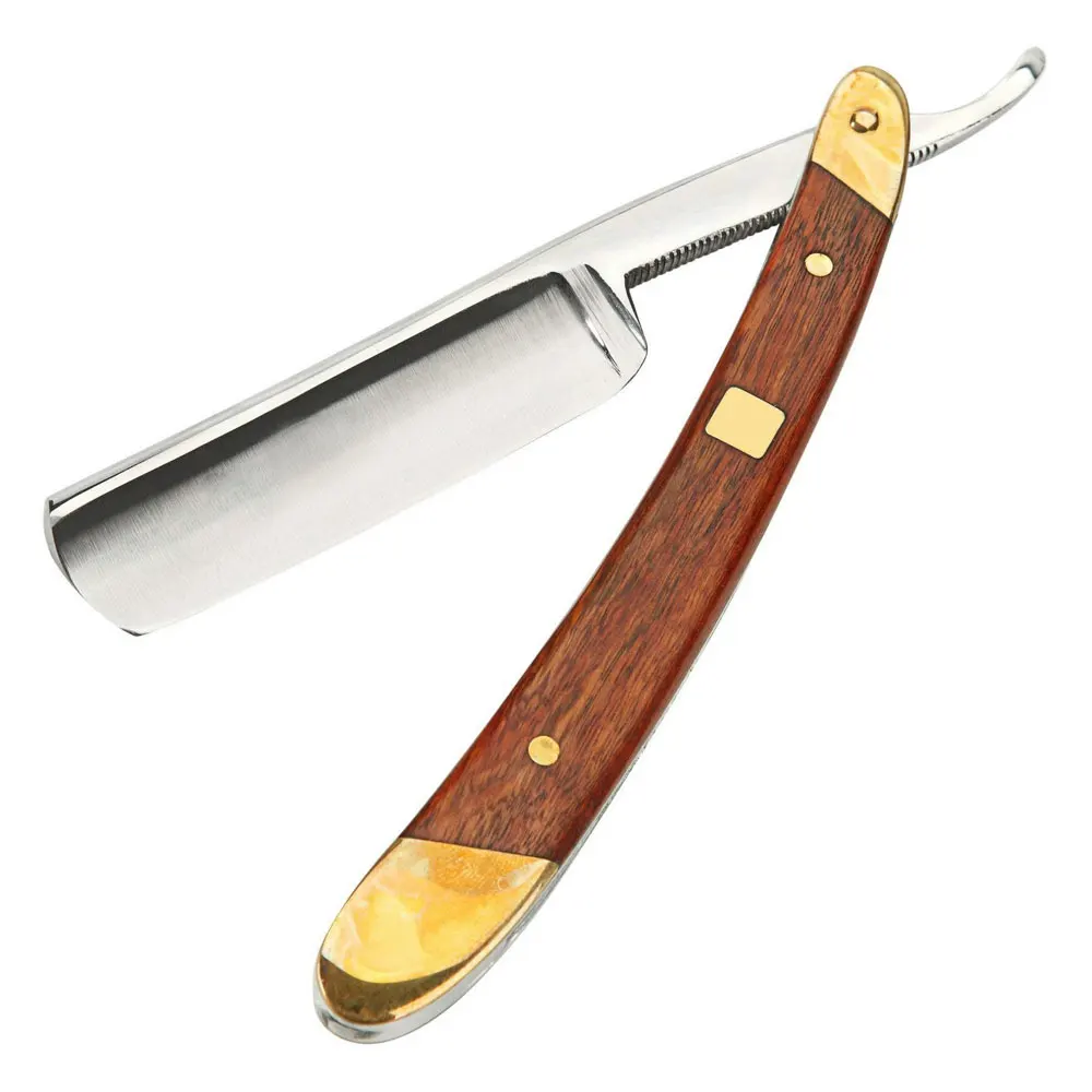 Private Logo Folding Handle Straight Razor New Style 100% Top High Quality Men Straight Razor