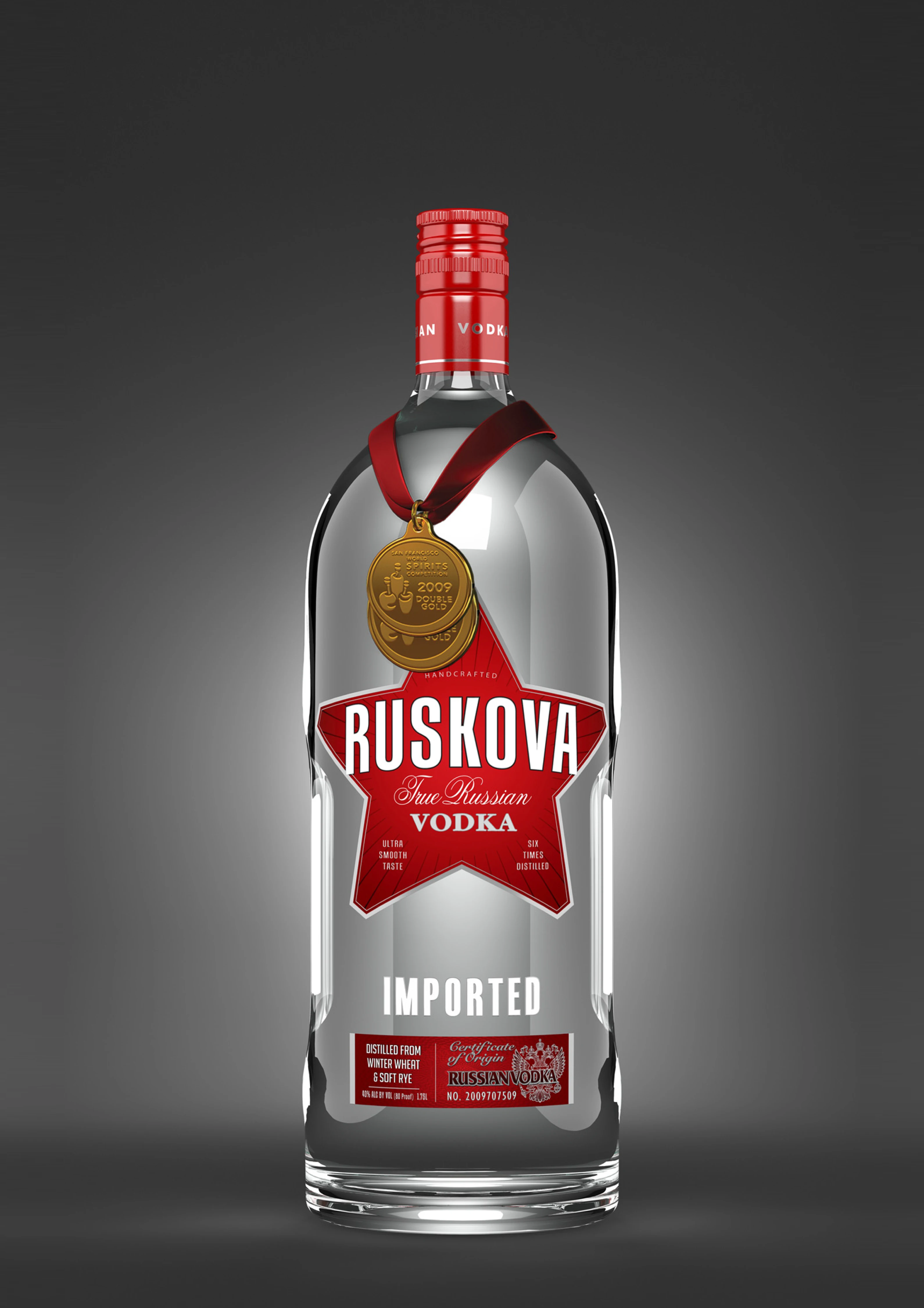  Традиционная Русская водка RUSKOVA с чистым вкусом