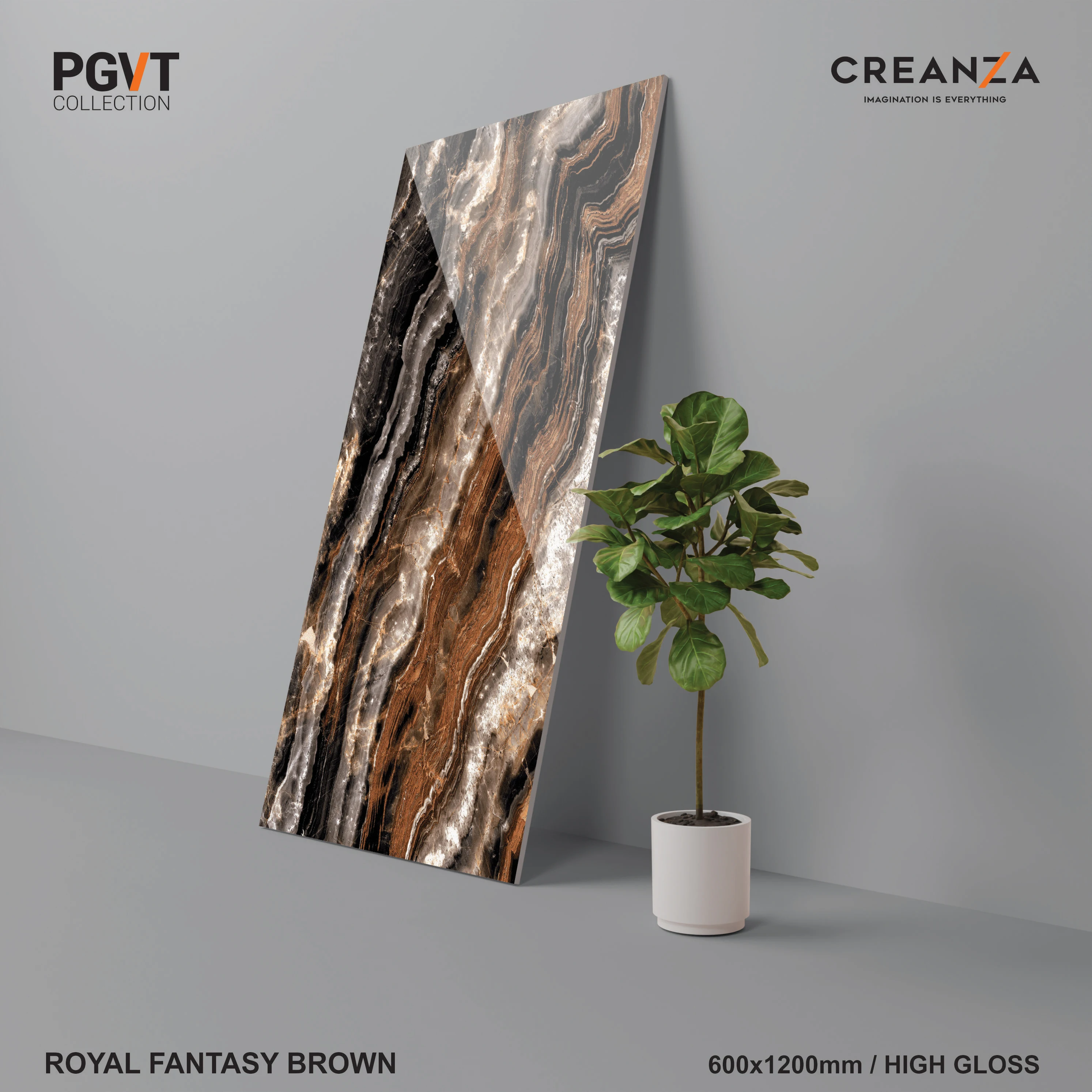 Фантазийный коричневый мрамор с глянцевой поверхностью на фарфоровой глазурованной плитки выпрямленная плитка для стен и пола 600x1200 мм