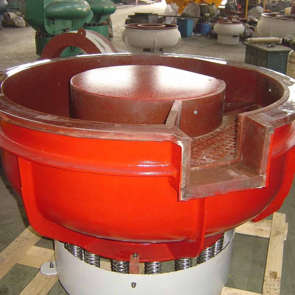 200L metal deburring machine vibratory polishing grinding machinery deburring tumbler bowl