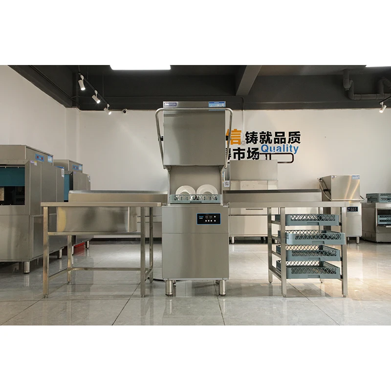 220V~450V Easy Operation Commercial Dishwasher / Industrial Dish Washing Machine /Hood Type Dish Washer