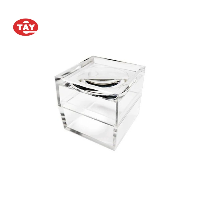 Clear Acrylic Cubic Magnifier Jar Insect box Bug Viewer for Kids