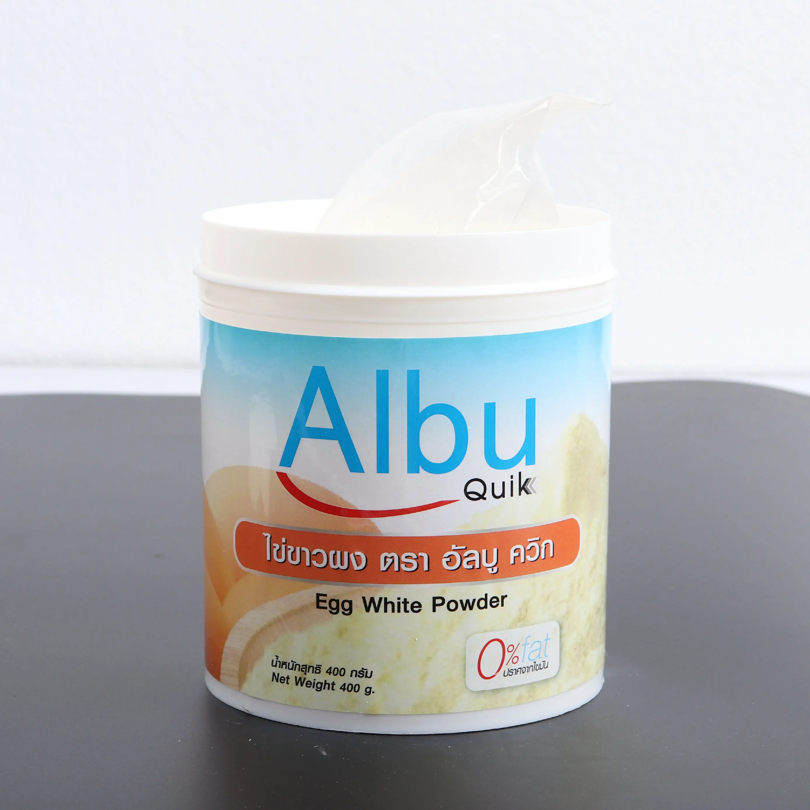 HALAL Certification Natural Flavor No Fat 400g Chicken Egg White Powder in Bottle Packing