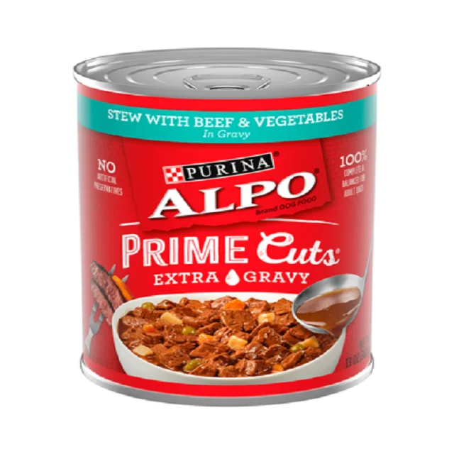 ALPO Prime режет тушение с говядиной и овощами на подливке влажной корме для собак 13