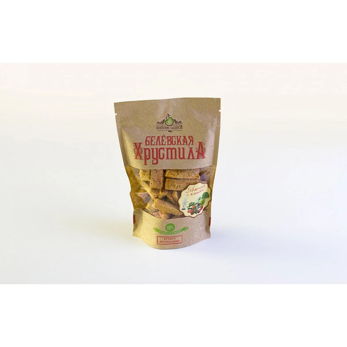 Belevskaya crunchy apple pastila with cranberries