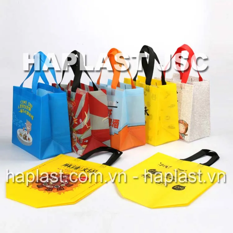 Recyclable Shopping Bag Soft Loop Bags Reusable Plastic Bag With Handles Customized Logo Haplast Jsc