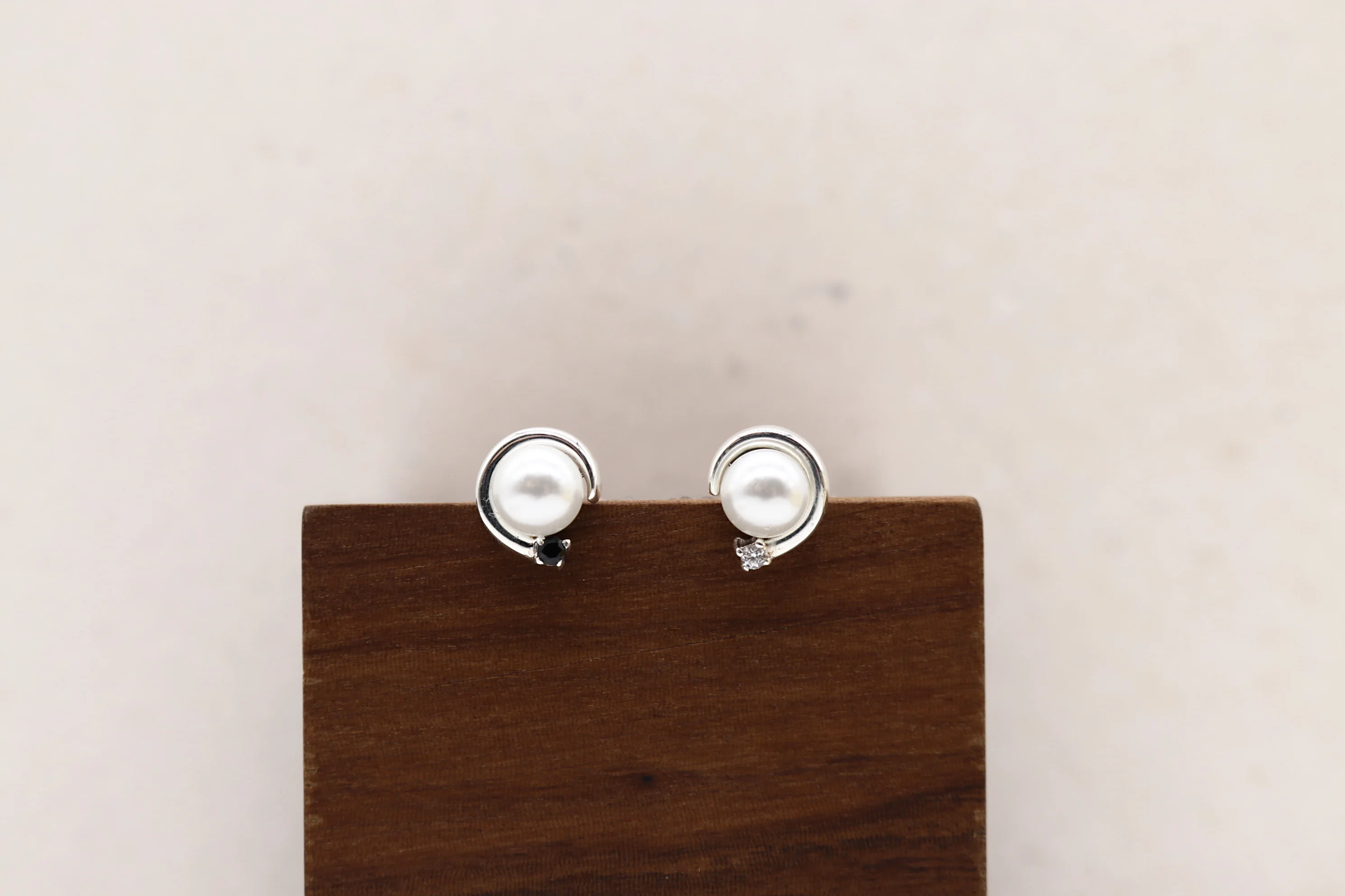 
Jewelry Factory 2021 new Design 925 Sterling Silver pearl diamond earrings 