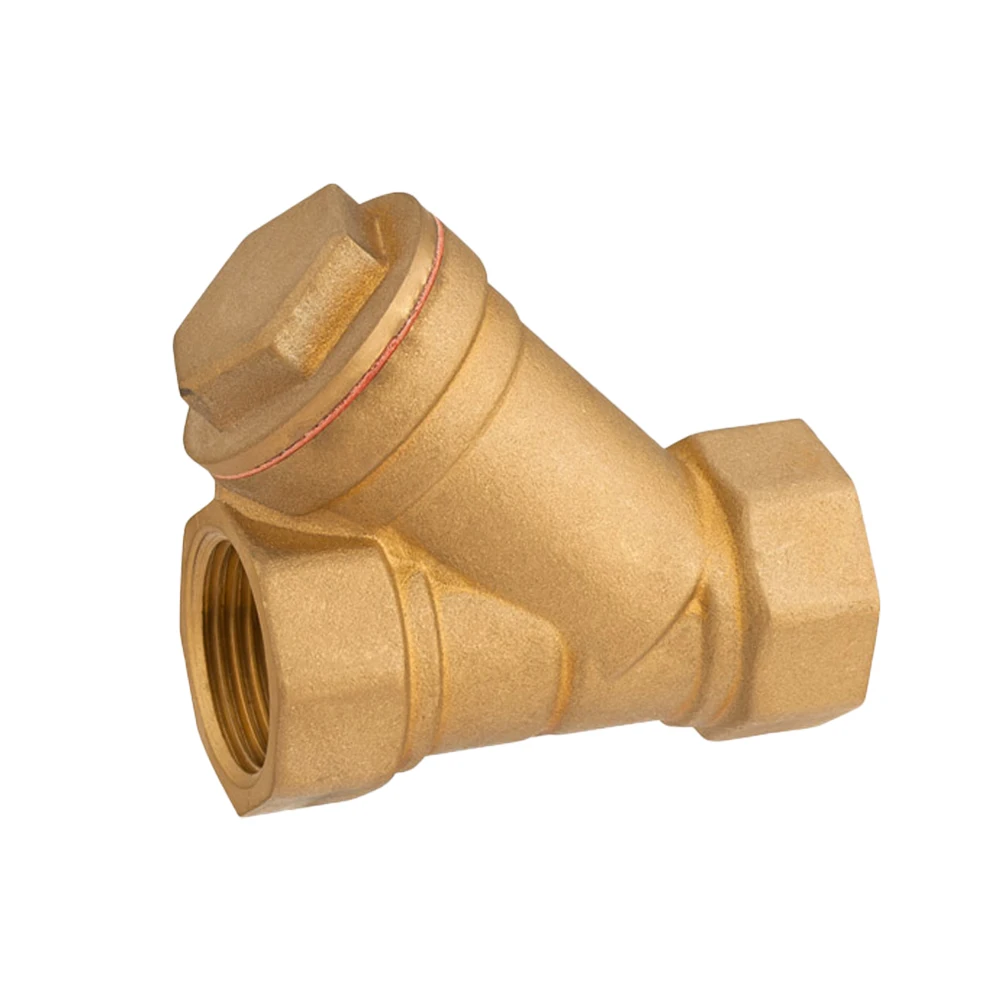 ISO 9001 латунный Y-образный фильтр стандартный PN16 нормальная температура с фильтрующей сеткой из нержавеющей стали