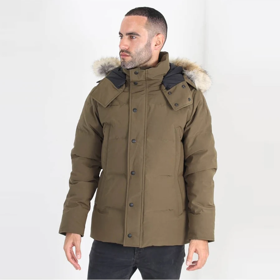 
FIVEOCEANS 2021 new Hip slim hooded zipper Bombers duck down men parka men jacket coats hombre man down jacket 