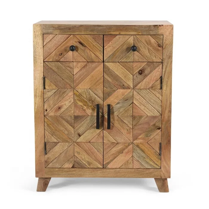 
Vintage Industrial Rustic Cabinet with Storage Indian Jodhpur Mango Ara Wood Cabinets Sideboards Buffets Antique Curio Cabinet 