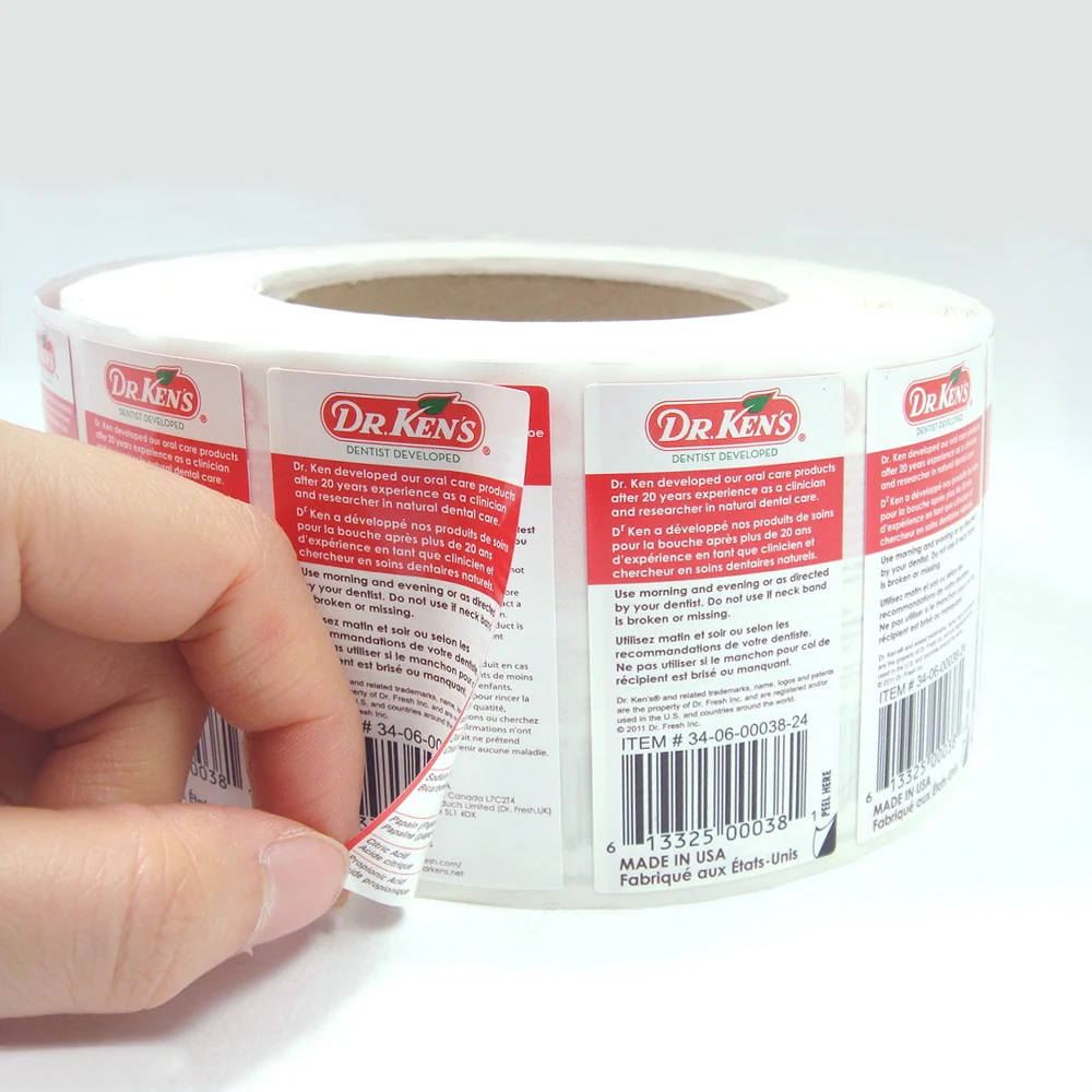 Этикетки с защитой от царапин витаминные этикетки многослойные наклейки для медицинского сиропа добавочные