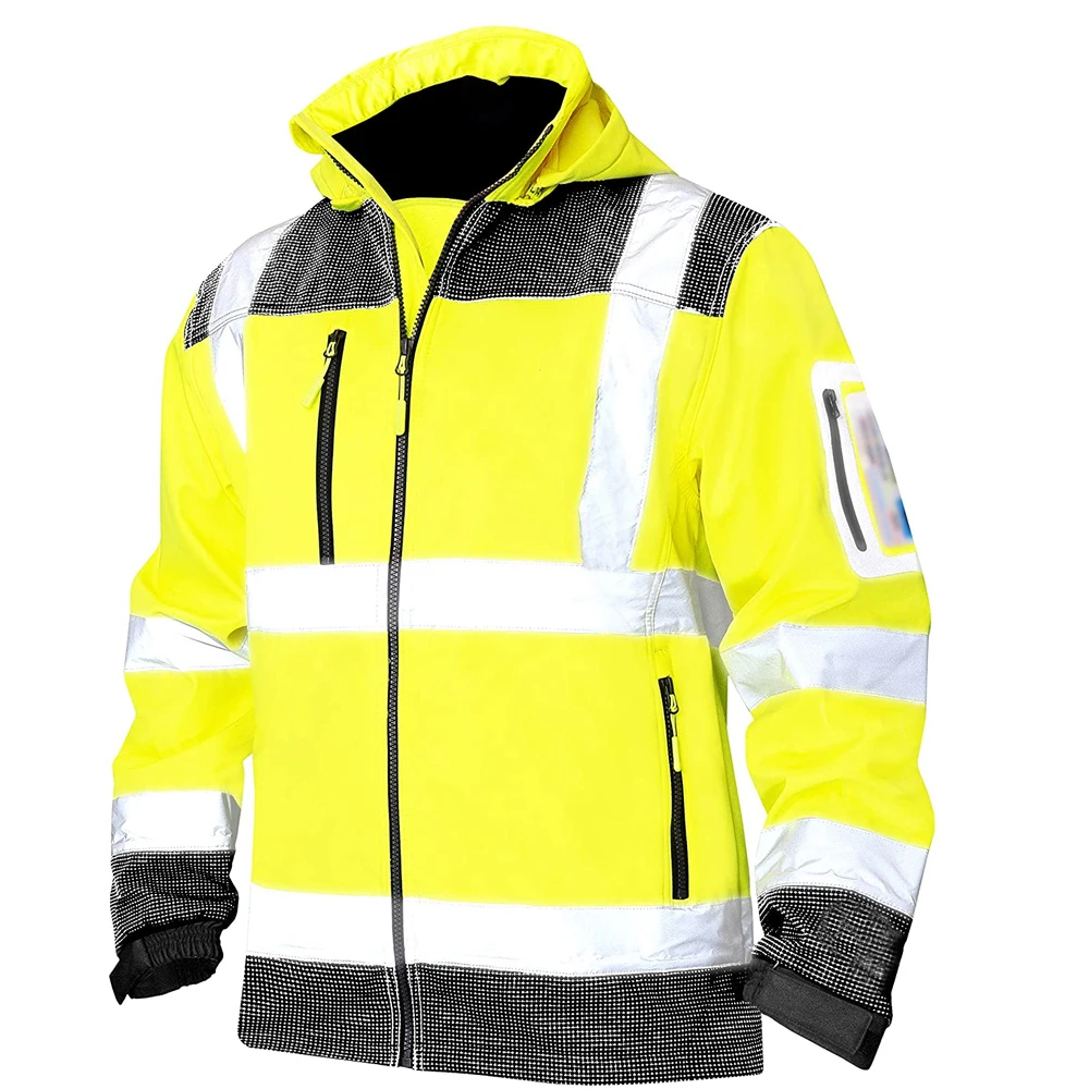 
2021 Men New Model Safety Men Clothing Autumn Work Clothes Cotton Reflective Work Jacket 