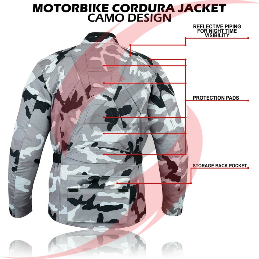 Индивидуальная мотоциклетная гоночная куртка текстильная Cordura