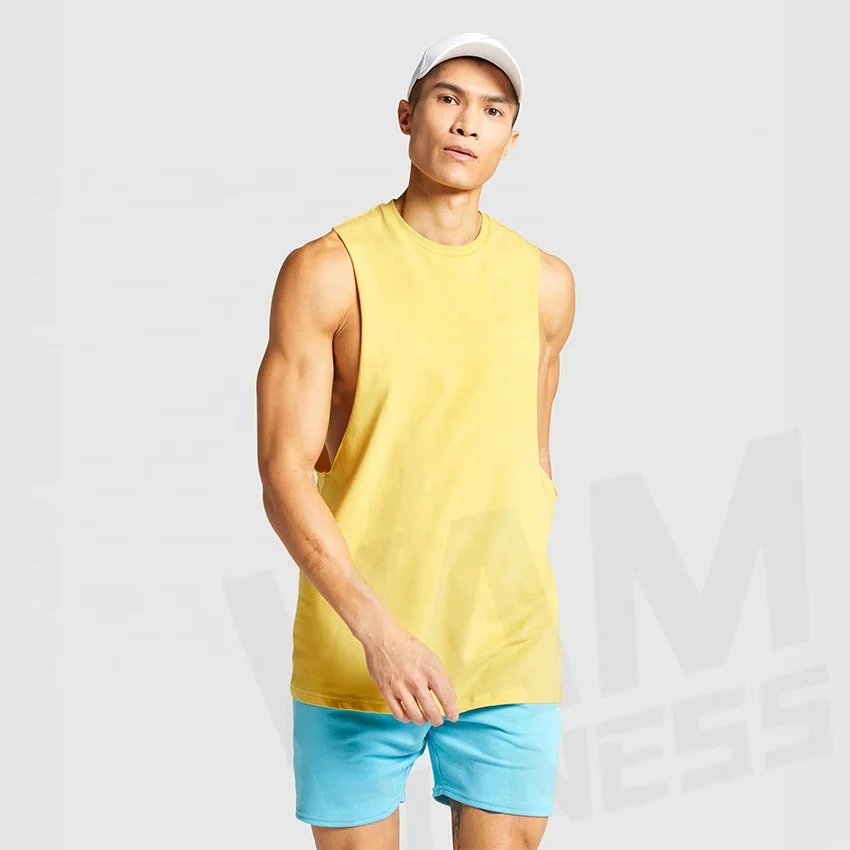 Хлопковая майка для бодибилдинга, мужская майка для фитнеса и спортзала