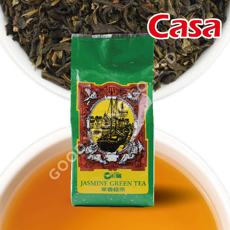 Хороший молодой чай пузырьковый ингредиенты для магазина Boba зеленый с листьями жасмина