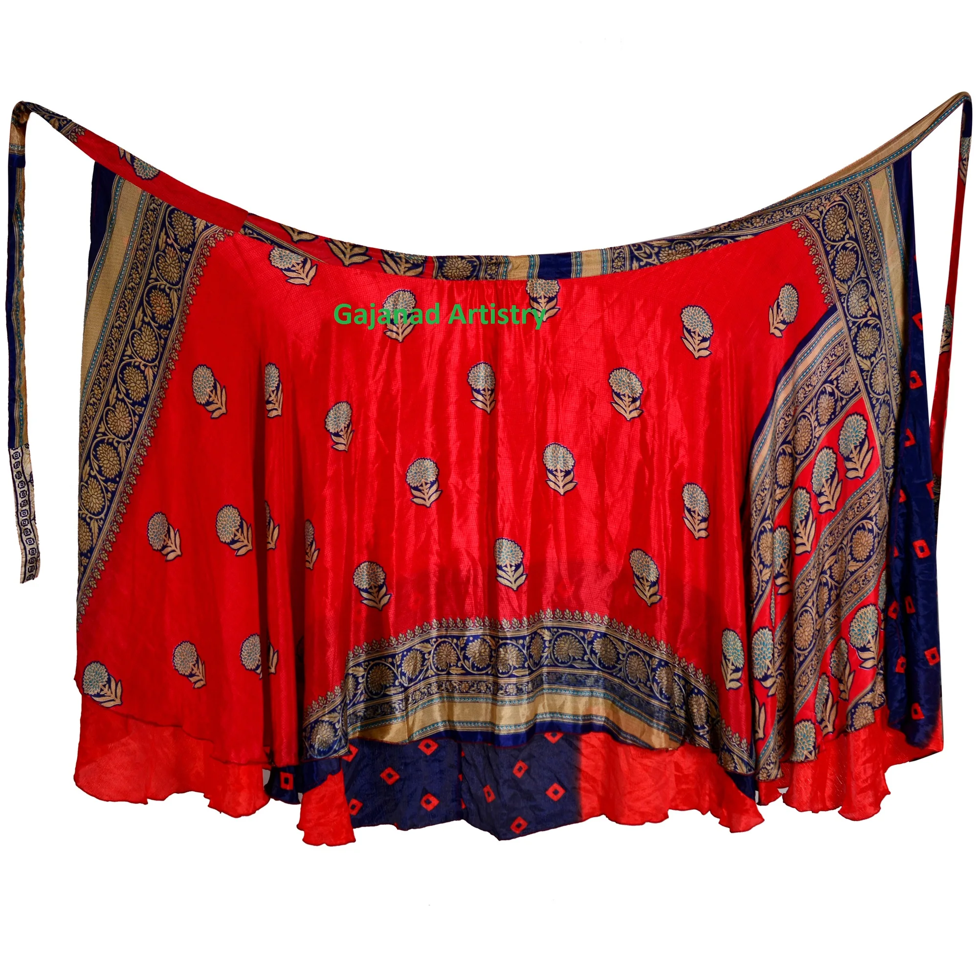 Vintage silk reversible long skirt Vintage  Silk Long  wrap around long  Silk sari long wrap skirt reversible women dress