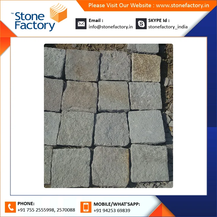 100% натуральный камень для парковки и подъездной дорожки высококачественный желто-коричневого цвета разные камни с индивидуальным размером