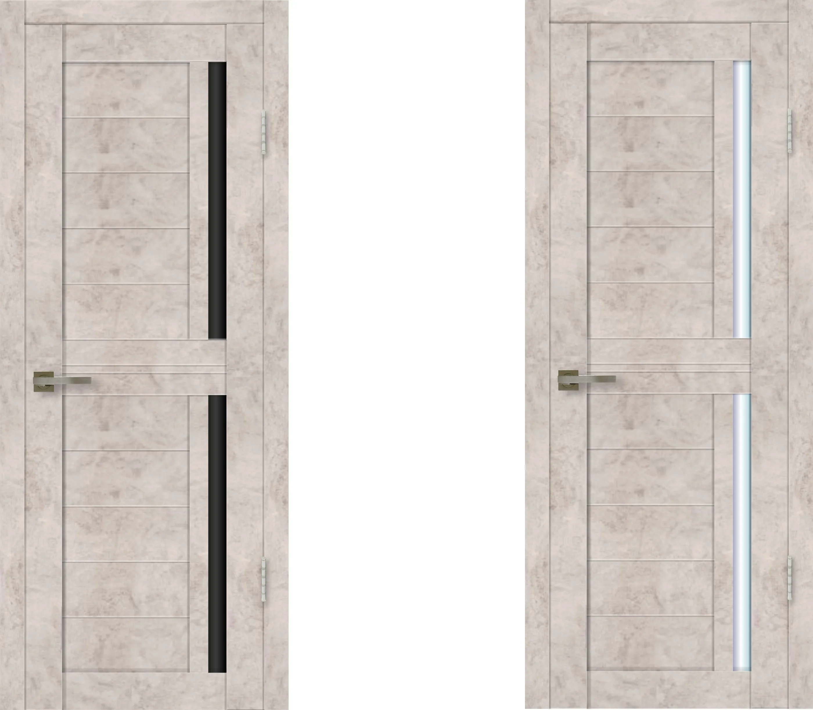 Cityline 012 The Best Quality Interior Door With Black Or Light Glass Exclusive Design