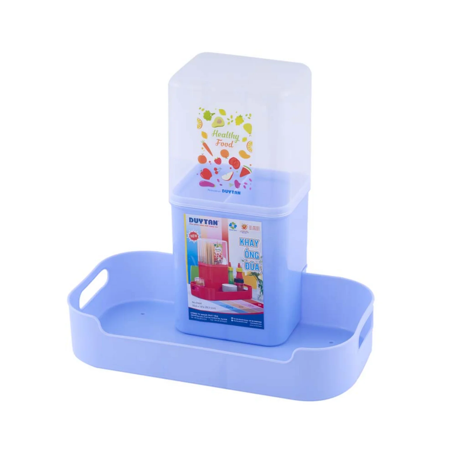 Eco-friendly I Kitchen Tool Cutlery Spoon Plastic Storage Holder Organizer Rack (Duy Tan plastic) Color: Red, Pink, Blue ...