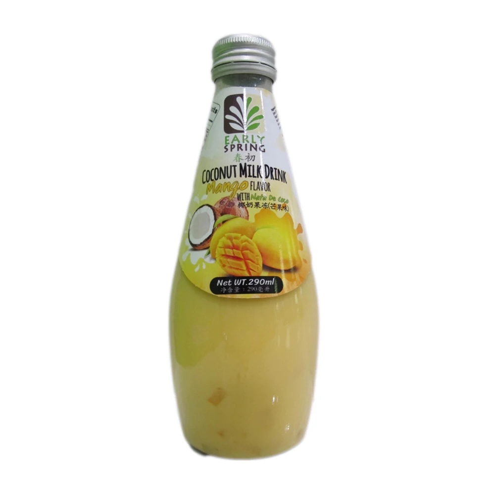 Высококачественный напиток из кокосового молока со вкусом манго с Nata De Coco 290 мл экспорт Таиланда упаковка в