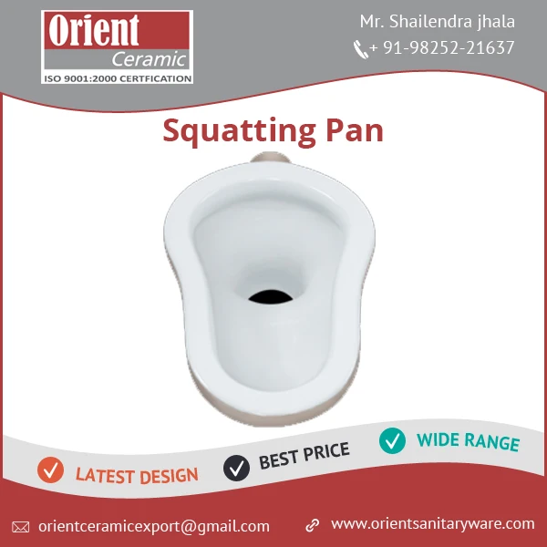  Worldwide Exporter of Good Quality Durable Ceramic Squatting Pan