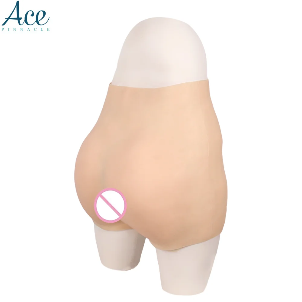 Artificial Silicone Vagina Boxer Briefs Butt Lifter Wearable Body Shape Pants for Cross dresser