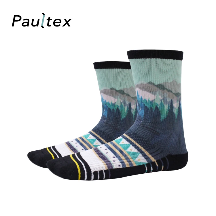 
Recycled yarn Eco friendly Custom 3d Printed Socks 