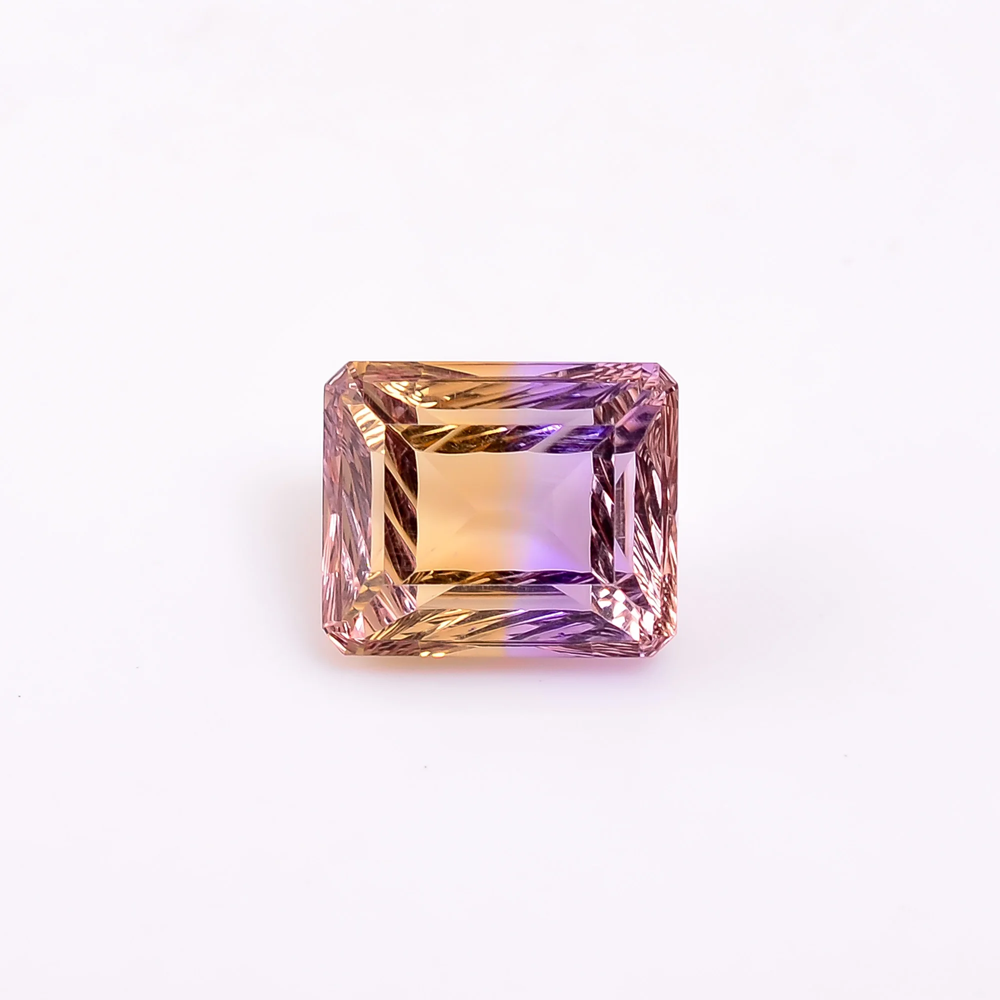 Natural Ametrine Quartz Gemstone Octagon Shape Fancy Cut Stone Bulk Gemstone For Jewelry Making Faceted Calibrated Gemstone