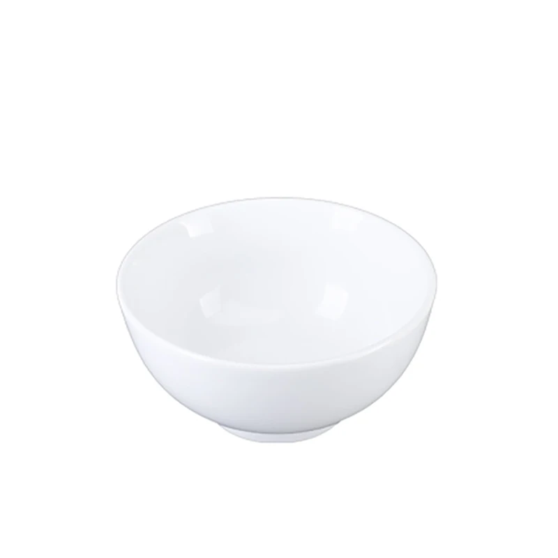 OEM White porcelain bowl set ,Porcelain rice bowls Durable porcelain white round rice bowl hot deal for high quality restaurants