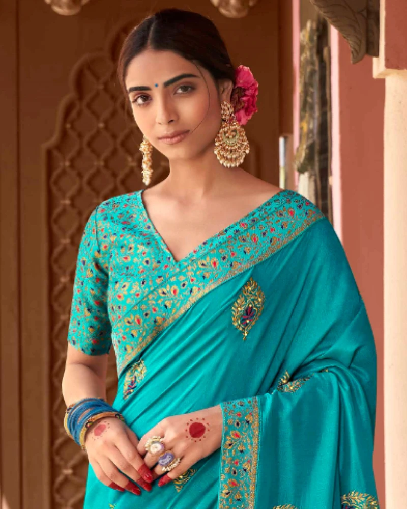 Latest Ethnic Wear Saree Wedding And Party Wear Saree For Ladies Best And High Quality Georgette Sari from India Pakistani sari